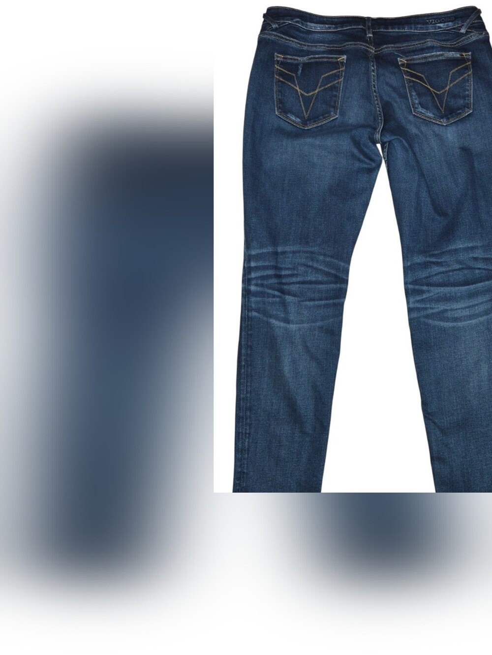 Women’s Mid-Blue Distressed Slim Jeans - Picture 8 of 10